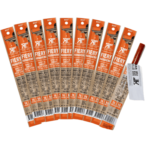 Fiery Habanero Beef Stick (10-Pack)