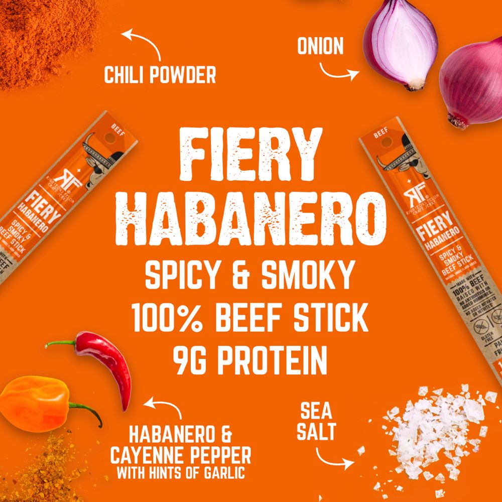Fiery Habanero Beef Stick (10-Pack)