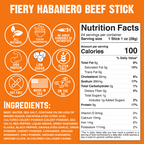 Fiery Habanero Beef Stick (10-Pack)