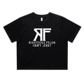 Women's Black & White Classic Crop