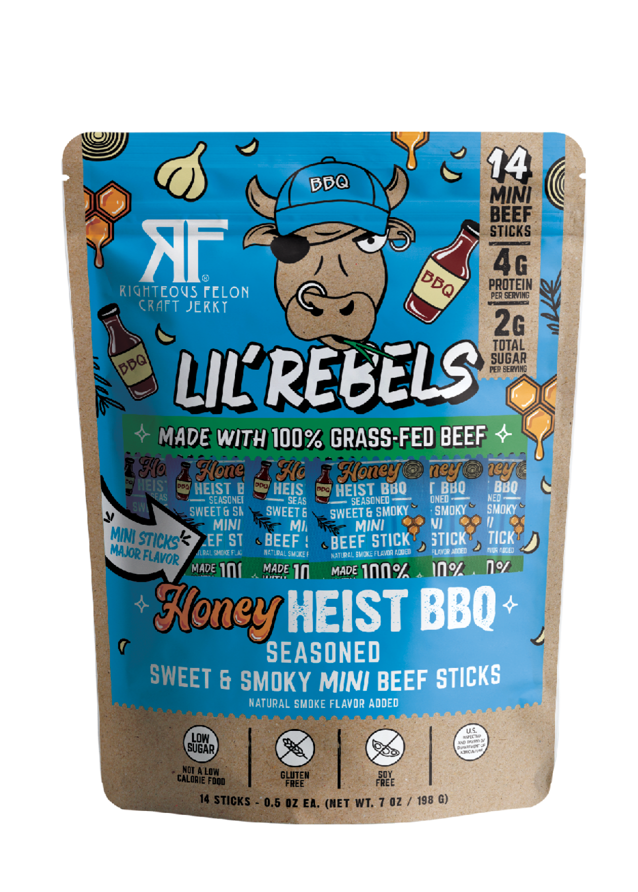 Lil Rebels BBQ Meat Sticks – 14ct